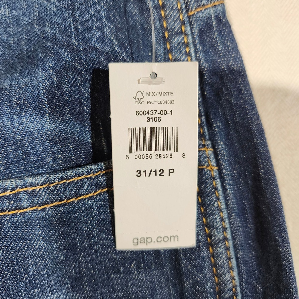 GAP NWT Vintage Flare High Rise Jean Dark Wash Blue Denim Women Sz 31 12P Petite - Picture 4 of 15